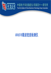 AV6518微波密度检测仪