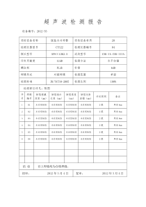 8-超声波检测报告