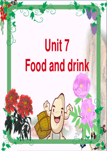 三年级英语上册Unit7FoodandDrink-ppt课件广东版开心