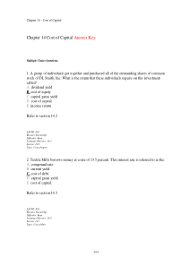 corporation-finance-test-bank-chapter-14