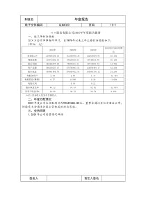 国际化企业通用管理文案(80)年度报告