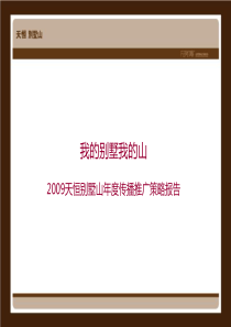 天恒别墅山年度传播推广策略报告