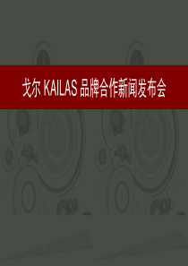 戈尔KAILAS品牌合作新闻发布会方案（PPT37页）