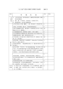 人工流产清宫术操作考核评分标准.