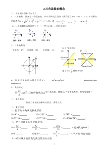 三角函数基础练习题