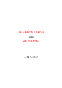 山东金泰集团股份有限公司年度报告（PDF 73页）