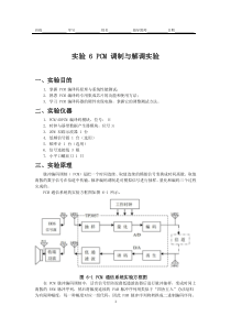 实验6-PCM调制与解调实验