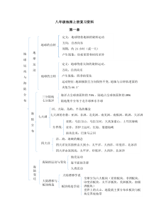 八年级上册中图版地理复习提纲