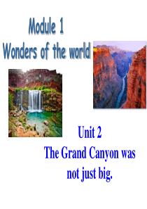 杨晓兰-九年级上Module-1-Unit-2-The-Grand-Canyon-was-not-j