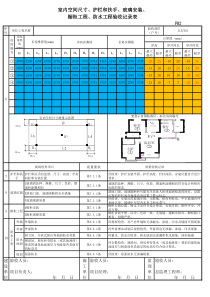 分户验收表(净高长宽自动计算)