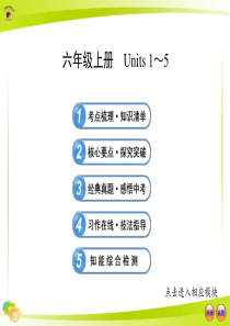 2016鲁教版中考英语复习六年级上册-Units-1-5