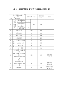 项目工程全生命周期控制点计划