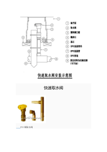 快速取水阀和快速取水阀的安装示意图