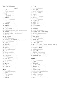 (完整)最新外研版七年级下册单词默写表