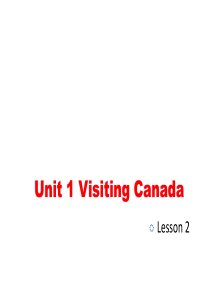 人教版(新起点)英语六年级下册Unit-1《Visiting-Canada》(Lesson-2)教学