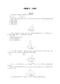 人教版八年级上册数学---专题练习专题练习：三角形