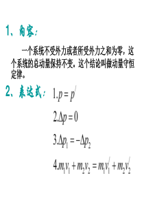 动量守恒定律应用