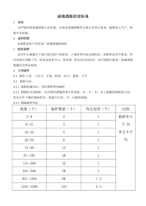 玻璃酒瓶验收标准