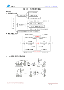 新课标高一化学必修一第一二章知识要点总结