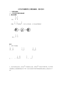 小学五年级分数加减法复习