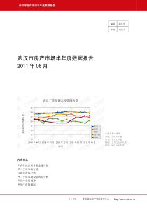 武汉房产市场半年度数据报告