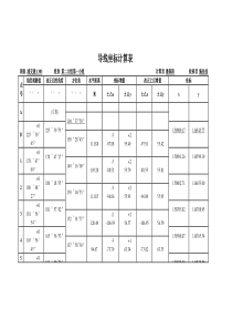 导线坐标计算表