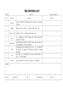 模板支撑体系验收记录表(样表)