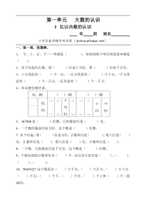 人教版四年级上册数学全册练习题集