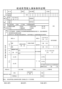 机动车驾驶人身体条件证明(139)