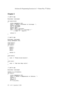 《C++PrimerPlus第五版》编程练习答案