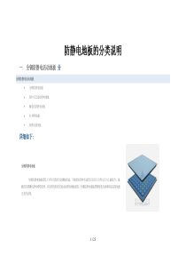 (精)防静电地板的分类说明