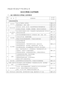 建设单位安全文明施工处罚细则