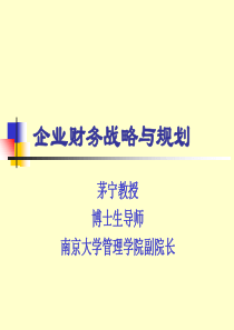 企业财务战略与规划课件(PPT-53页)