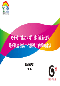 集团V网推广方案