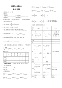 高中数学必修4知识点总结及练习