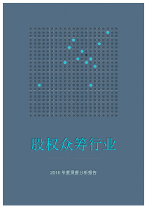 股权众筹行业分析XXXX年度深度分析报告