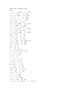 新标准日本语1-24课初级上册单词