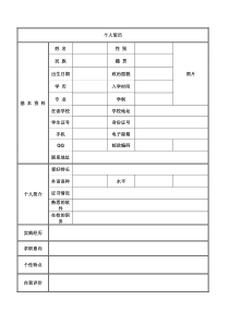 大学生实习个人简历[1]