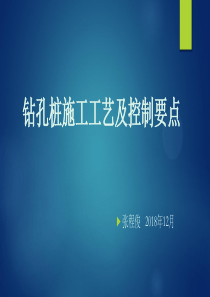 灌注桩施工工艺及控制要点