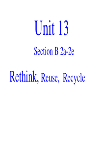 Rethink--Reuse--Recycle