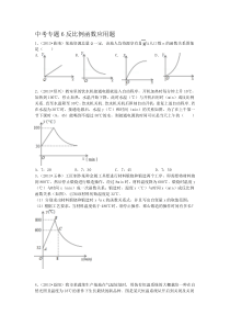 中考专题6反比例函数应用题