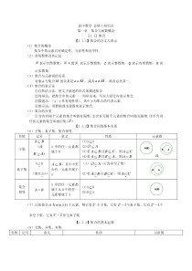 数学必修一集合与函数概念知识点梳理