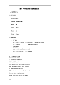 VDX6740基础配置文档