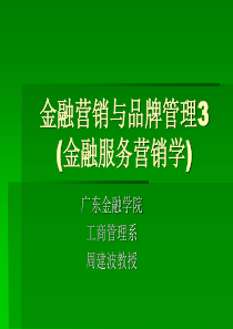 金融品牌与营销管理