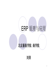 ERP 原理二基本概念