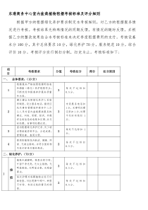 东港商务中心室内盆栽植物租摆考核标准及评分细则