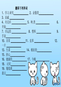 青少版新概念1B-复习19-21单元