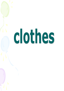 英语教学分类图库-衣服clothes