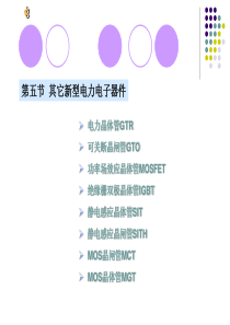 其它新型电力电子器件