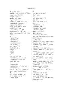 2002年考研英语一单词整理